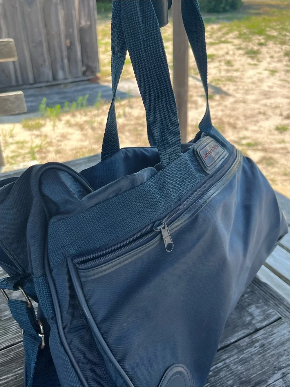 VINTAGE PIERRE CARDIN DUFFLE Navy Men's Shoulder Bag -
